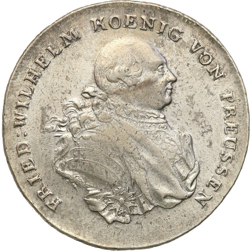 Niemcy, Prusy. Fryderyk Wilhelm II (1786-1797). Talar 1791 B, Wrocław